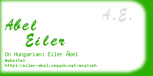 abel eiler business card